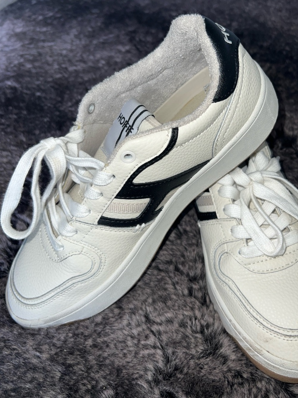 White and Black Athletic Sneakers by Hoff - Women's Casual Trainers